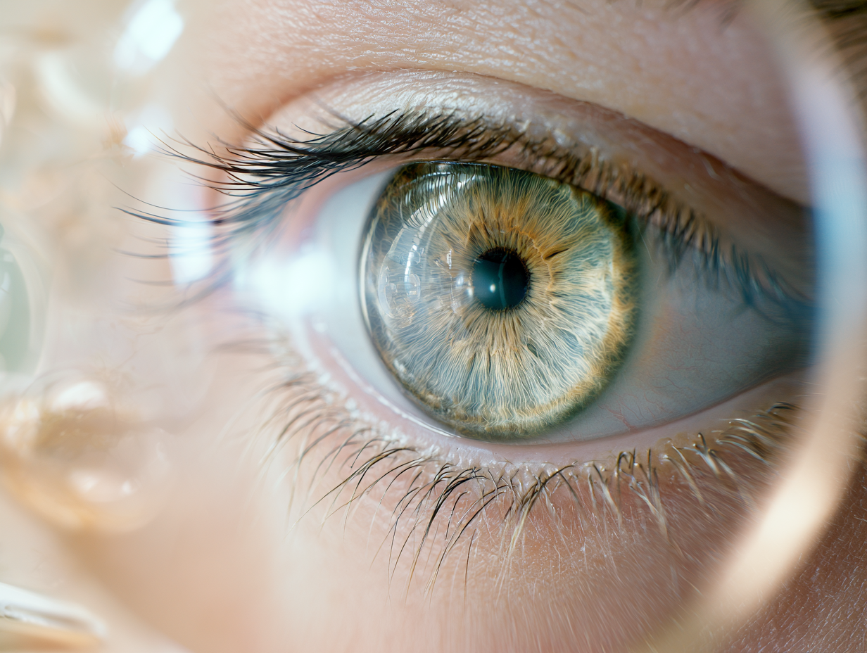 Iris humano para estudio de iridología